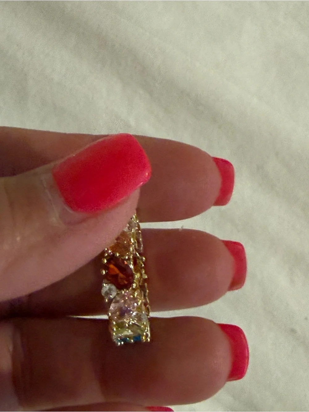 Park Lane Gold Multicolor Gemstone Band Ring -
